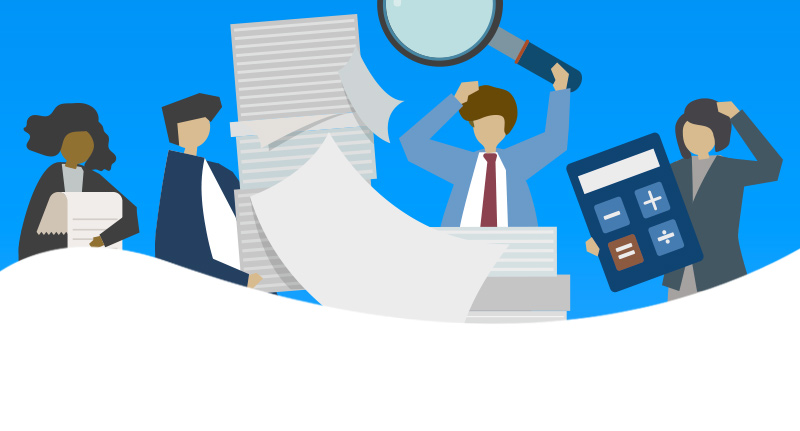 Banner com figuras que descrevem a categorias de Fiscal e Contábil